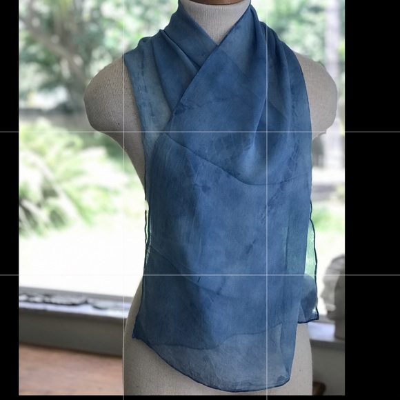 SOLD❗️at yART SALE Hand Dyed Silk Scarf in a Box - Picture 2 of 8